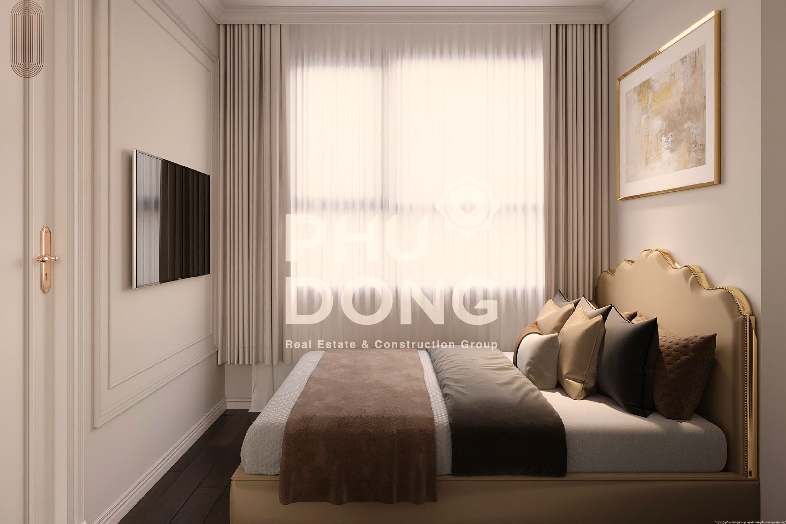 Nha mau 2 phong ngu Phu Dong Sky One sieu dep