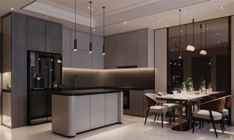 Nội thất bàn giao Phú Đông Sky One 4