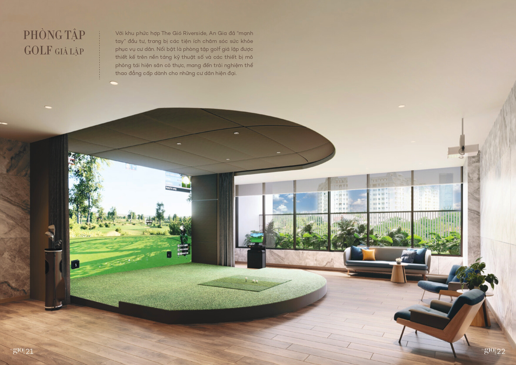 Phòng Tập Golf Giả Lập