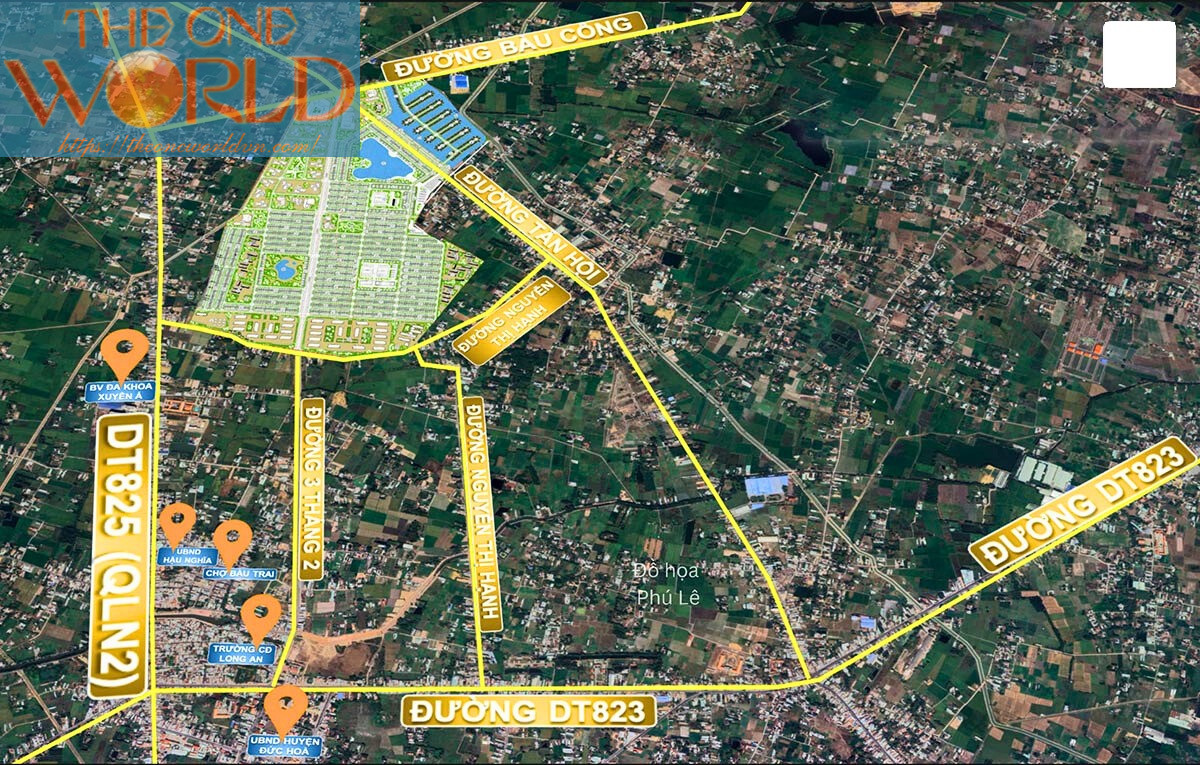 Vị Trí Vinhomes Green City Long An